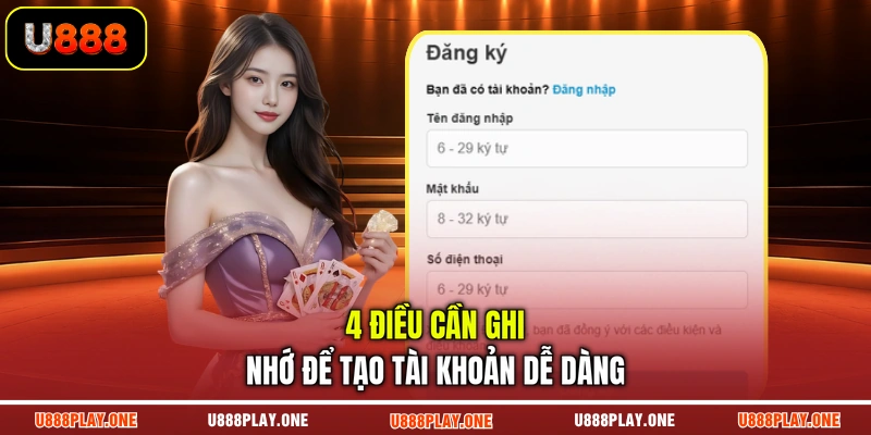 4 điều cần ghi nhớ để tạo tài khoản dễ dàng