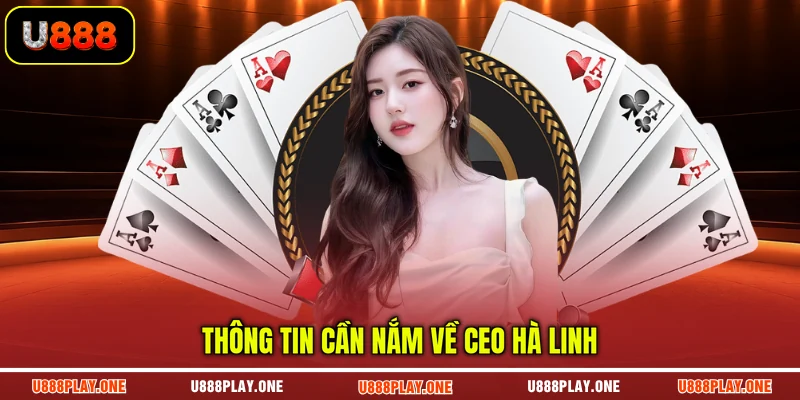 Thông tin cần nắm về CEO Hà Linh